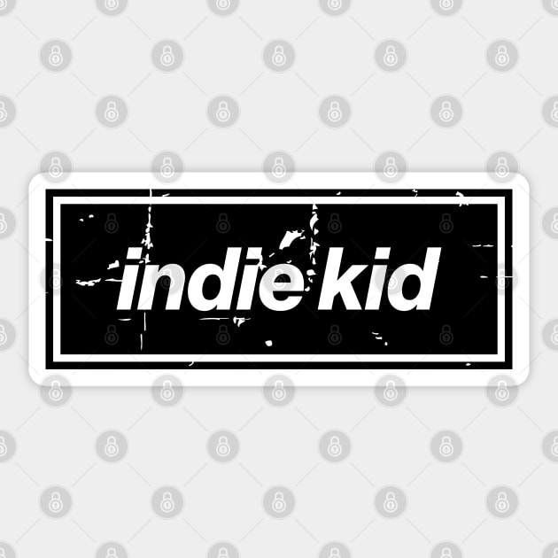 Indie Kid Oasis Distressed Typography – Bold Positive Message Design Black Sticker by Butter Creative